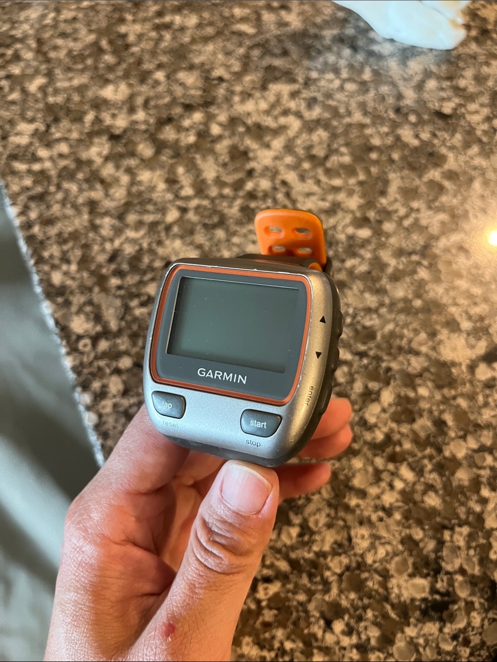 Garmin Forerunner 310tx GPS Watch - Silver Case with Orange Accents